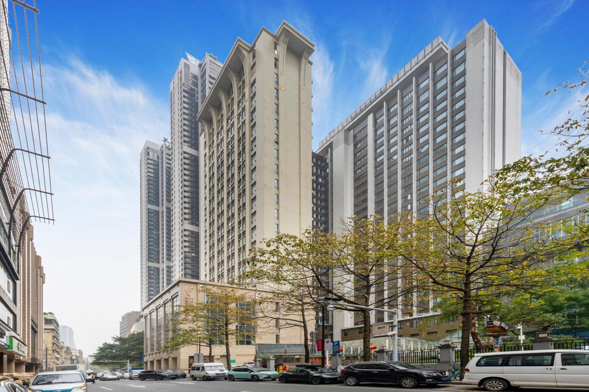 Waifiden Duplex Hotel Apartment Zhongyong Jinyu Branch-Free Shuttle Bus During The Canton Fair 외부 사진